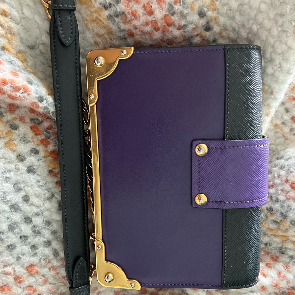 Prada City Calf Astrology Cahier, Viola + Nero. - Picture 4 of 9